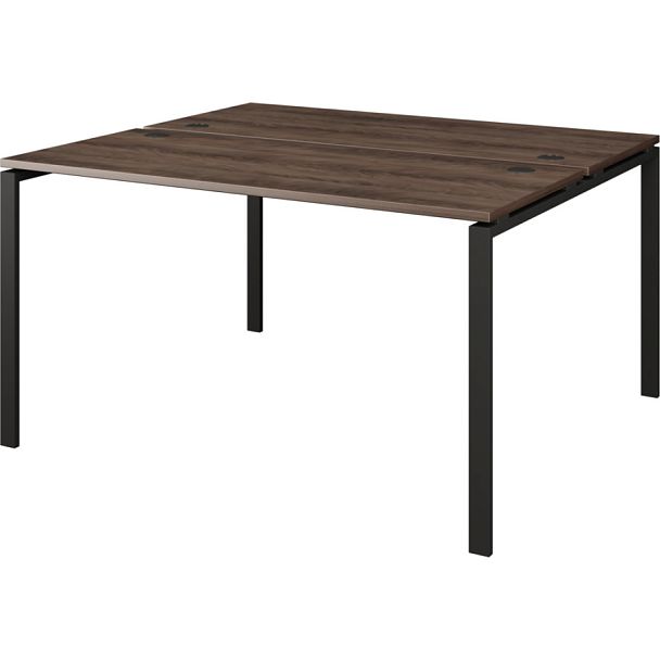 Бенч двойной на 2 рабочих места АМБ-002.60 дуб апрель/Антрацит 1200x1236x760 Арго-М - Вид 1