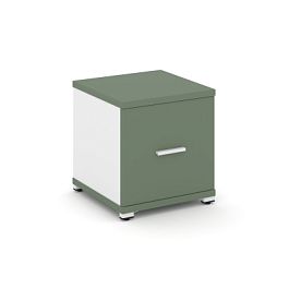 Concept Шкаф 1 узкая секция, 1 ниша CN.STU-113 W Кобо/Белый Бриллиант/Металл Белый 420*420*450 - Фото предпросмотра