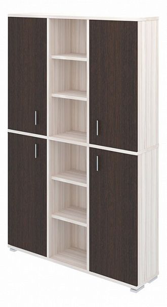 Шкаф книжный Домино ПУ-40-5 Венге/Карамель - Вид 1