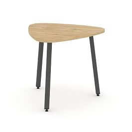 Стайл Проджект Стол переговорный SN-4.SPRG-70.3 Тиквуд Светлый/Металл Антрацит 900*900*750 - Фото предпросмотра