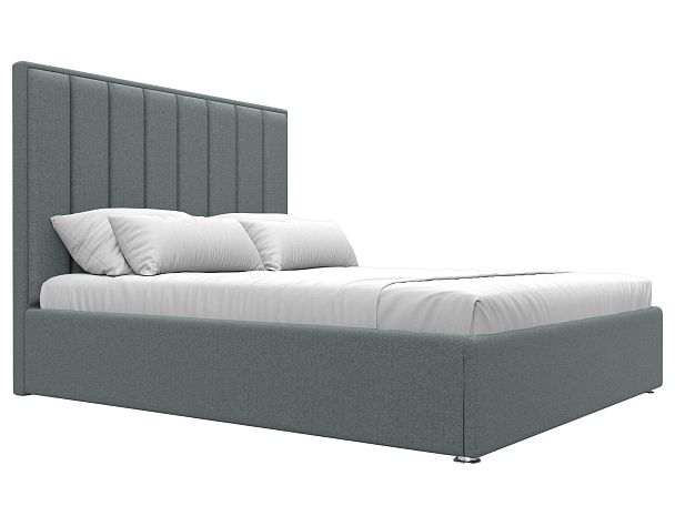 Кровать интерьерная Афродита 160 Рогожка серый - Вид 3