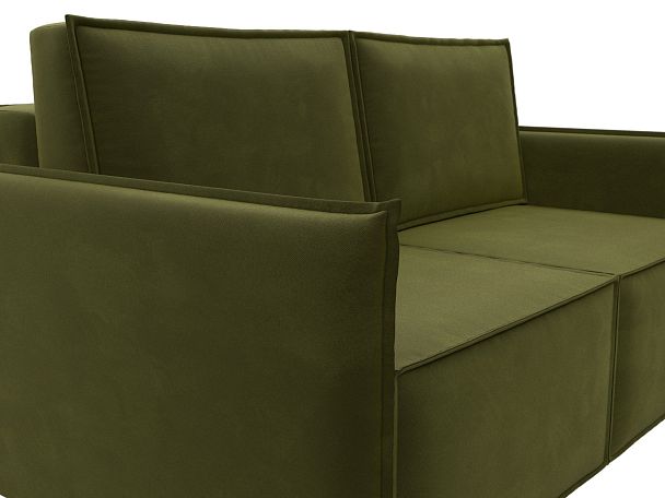 Диван прямой Либерти мини Микровельвет зеленый - Вид 4