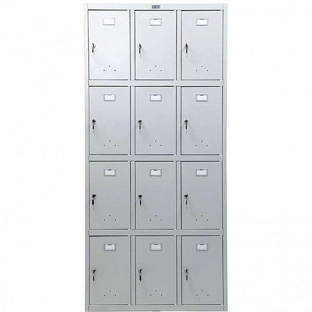 Шкаф металлический для сумок ПРАКТИК "LS-34" двенадцатисекционный, 1830х850х500 мм, 44 кг, разборный - Вид 5