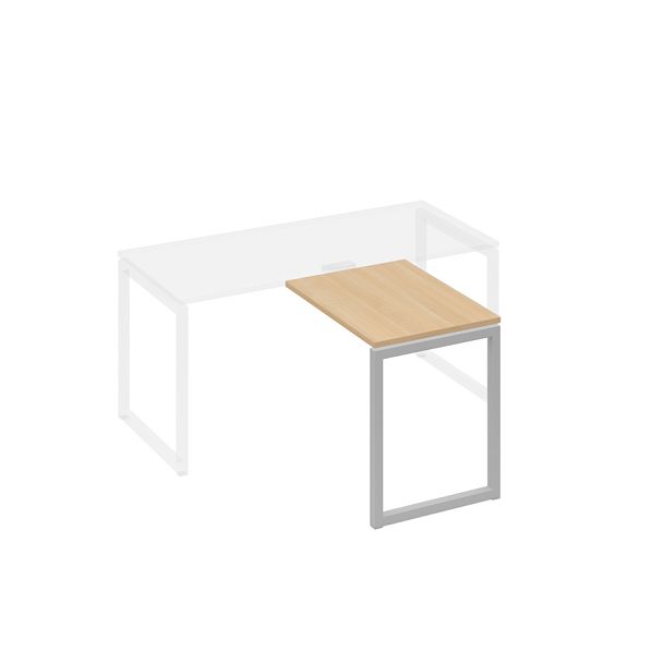 Брифинг-приставка опоры QUATTRO A4 А4 Б4 071 БП натуральный дуб / металлокаркас серый - Вид 1