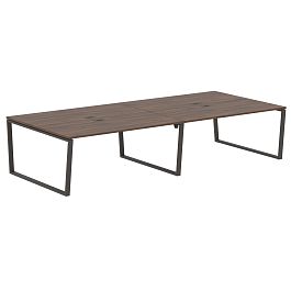 Стол 4-х местный EVWST 3516 Дуб Денвер тёмный/Мокко 3526х1606х750 EDIS - Фото предпросмотра