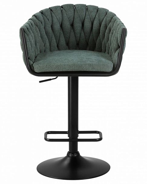 Стул барный DOBRIN LEON (зеленая ткань (LAR 275-23)) - Вид 3