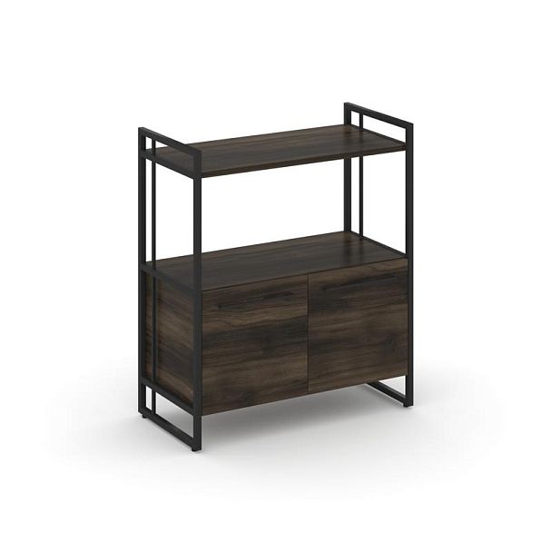 Rift Шкаф 2 ниши широкий RF.SS-22 Дуб Мали/Металл Черный 798*396*924 - Вид 1