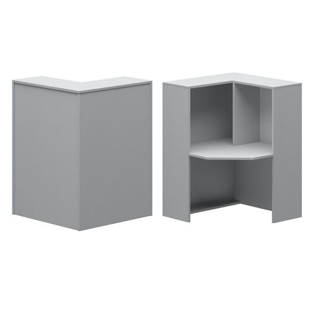 Стойка угловая правая А-556 Серый 900x900x1220 Ресепшн - Вид 1