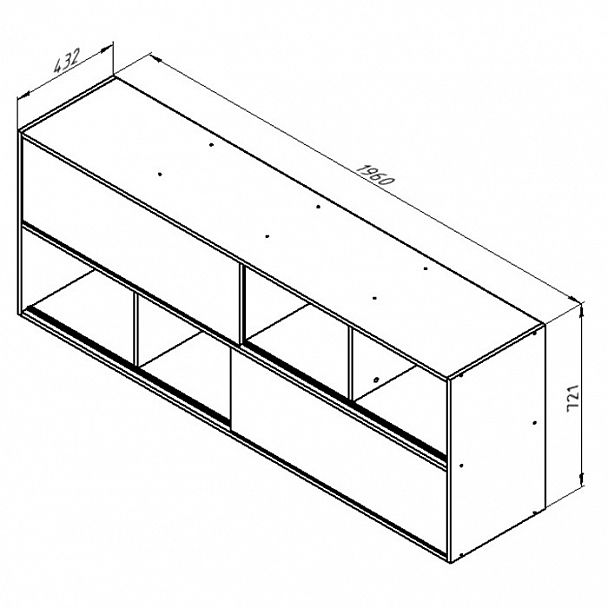 Полка навесная "Дельта 17.02" - Вид 2
