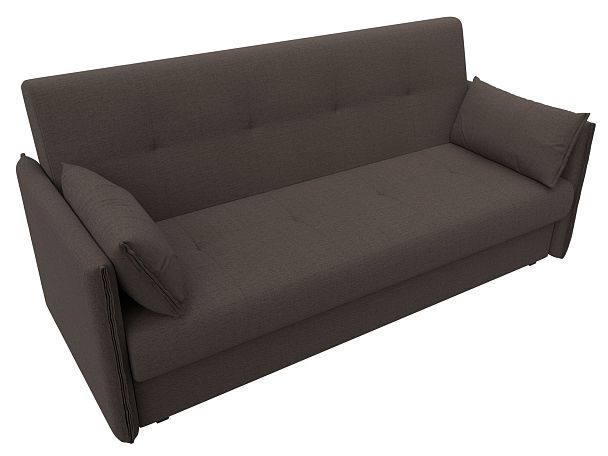 Диван-книжка Лига-018 Рогожка коричневый - Вид 5