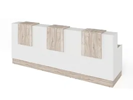 RTD087-300-MA ТАНДЕМ / TANDEM Стойка ресепшн 3-300 3000х700х1200 Дуб Маувелла - Фото предпросмотра