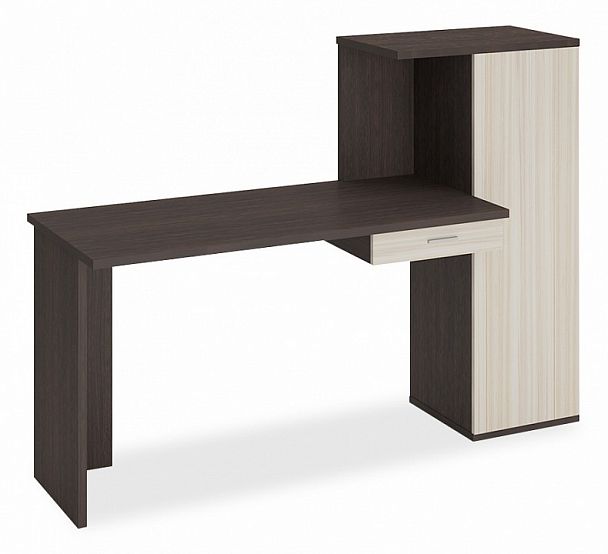 Стол письменный Домино Lite СКЛ-ПРЯМ130+ШК Венге/Карамель - Вид 1