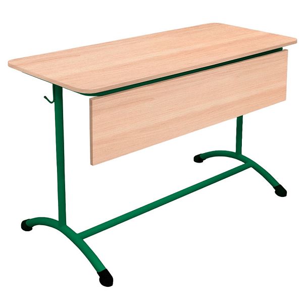 Стол ученический Мега ЛДСП 2М (Н), двухместный, нерегулируемый, с экраном ЛДСП (дополнительные цвета RAL), гр.7 - Вид 1