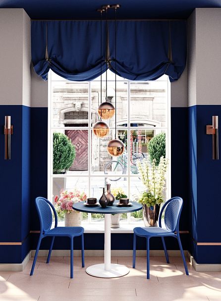 Стул Sheffilton SHT-S172 темно-синий - Вид 6