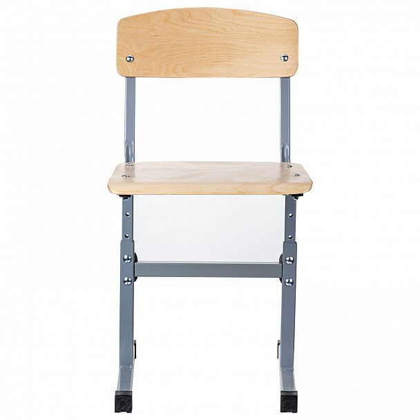 Стул ученический регулируемый "Ученик", 340х430х585-665 мм, рост 2-4, серый каркас - Вид 3