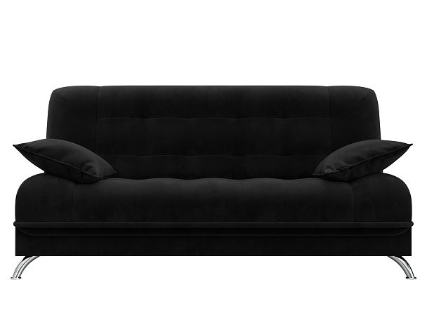 Диван Книжка Анна (полностью велюр черный) - Вид 2