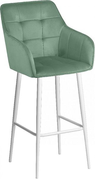 Комплект барных поворотных кресел Мони К, Confetti aquamarine/белый, 2 шт. - Вид 4