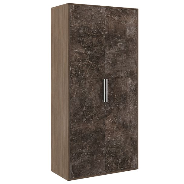 Гардероб B-tone 93,5x45x191,7 дуб урбан бетон темный - Вид 1