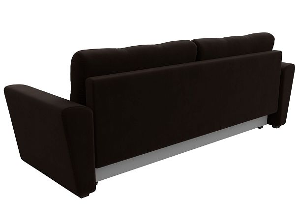 Диван прямой Амстердам Лайт (полностью микровельвет коричневый) - Вид 6