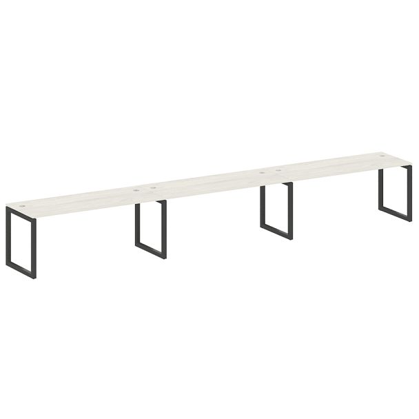 Metal System Quattro Р. ст. на 3 раб. места на О-образном м/к 50БО.СМ-3.5 Дуб наварра/Антрацит металл 5400*720*750 - Вид 1