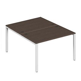 Бенч-система на 2 места Trend Metal 120x123x75 тёмный дуб - Фото предпросмотра