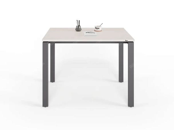 UNITY РМС7-10 ДУБ МОЛОЧНЫЙ Стол на металлокаркасе прямой 1000х700х750 - Вид 3