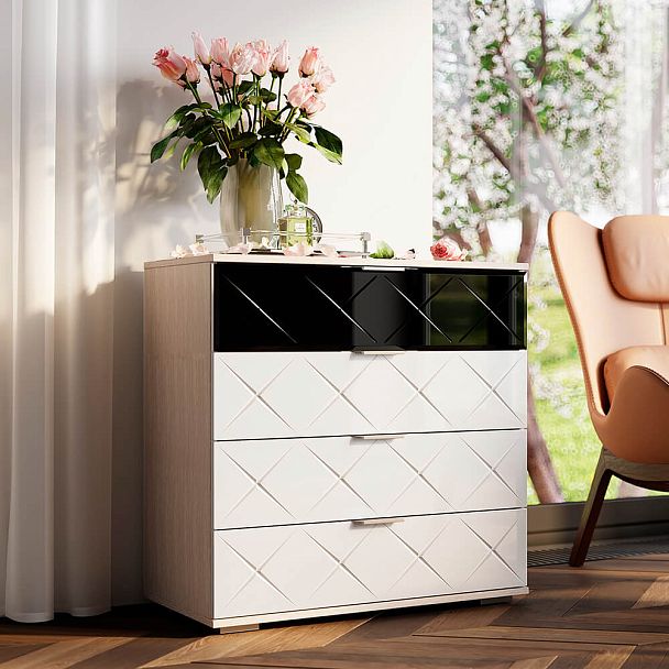 "Кимберли" КМ-01 ясень белый/белый глянец - Вид 3