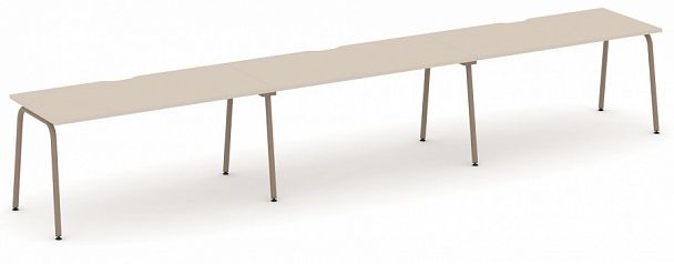 Рабочая станция на 3 места "ESTETICA" ES.RS-3.4-VK Капучино - Вид 1