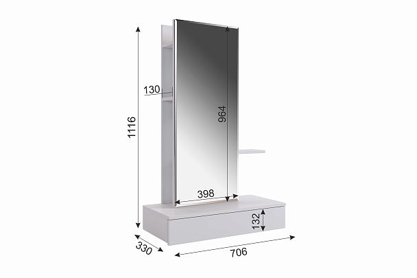 Трюмо Мария STM-01.0133 белый - Вид 5