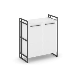 Rift Шкаф 2 ниши широкий RF.SS-21 Белый Бриллиант/Металл Антрацит 798*396*924 - Фото предпросмотра