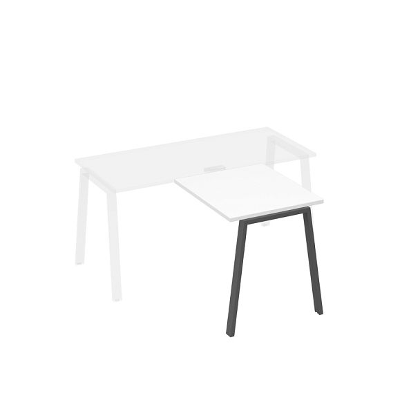 Брифинг-приставка на опорах TRE A4 А4 Б3 073 БП белый премиум / металлокаркас антрацит - Вид 1