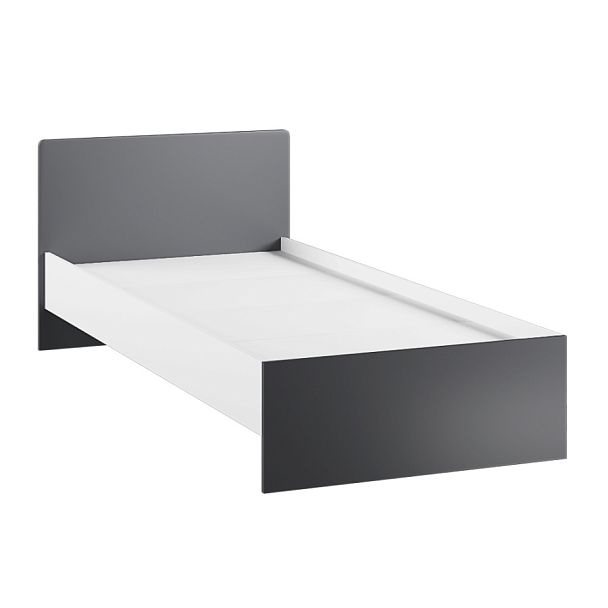 Спальня Кэнди Кровать 0,9 ККР-2 графит/белый - Вид 1