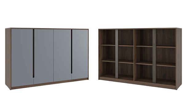 Шкаф средний Artwood 176,2x45x114,2 орех дижон - Вид 1