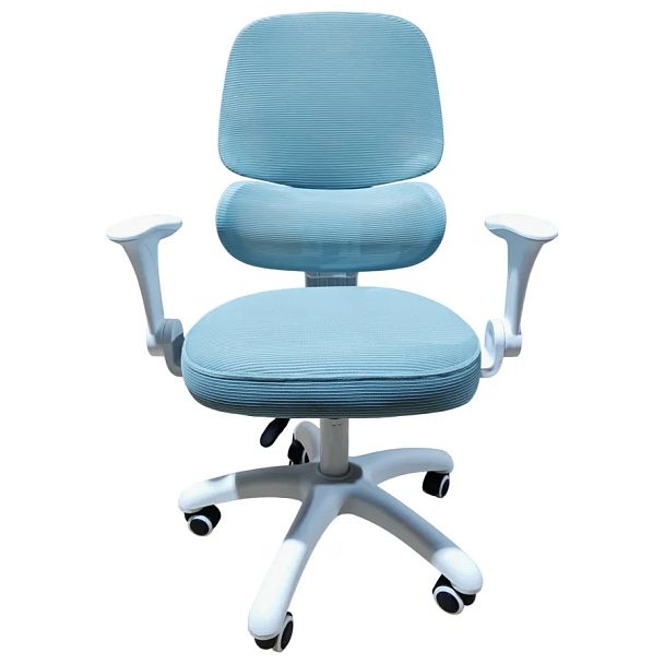 Кресло детское с поясничной поддержкой BRABIX KIDS "MG-225", сетка/ткань TW, голубое, 533317 - Вид 3