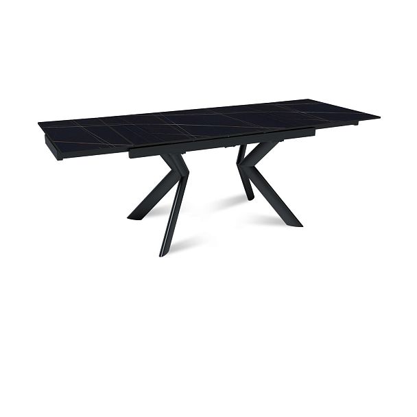 Стол раскладной Bridge (140+40+40), керамика матовая Black Gold - Вид 4