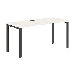 Стол прямой EUST 1567 Ясень Траун/Мокко 1560х670х750 EDIS - Фото предпросмотра