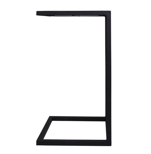 Стол придиванный Империя 330*330 Н600, ЛДСП 16мм Бетон Пайн Белый, металлокаркас цвет черный шелк Бетон Пайн Белый, металлокаркас цвет черный шелк - Вид 3