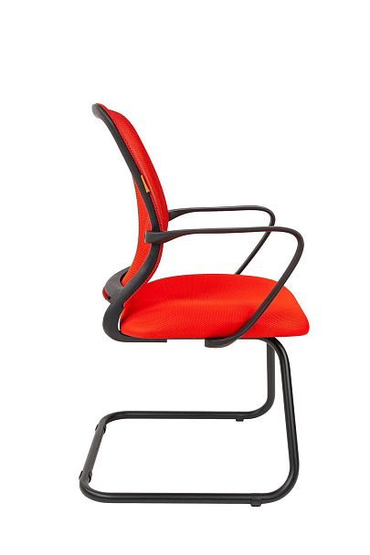 Кресло CHAIRMAN 698V, ткань TW/сетчатый акрил, красный - Вид 3