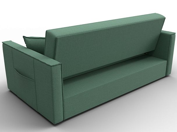Диван прямой Лига-104 (160) Рогожка зеленый - Вид 5