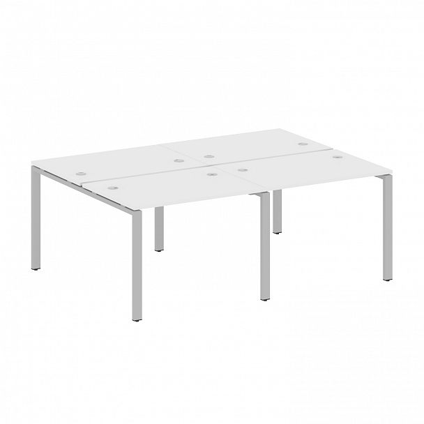 Рабочая станция "Metal System" БП.СМ-4.1 белый/серый - Вид 1