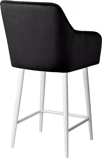 Комплект полубарных поворотных кресел Мони К, черный H75/белый, 4 шт. - Вид 5