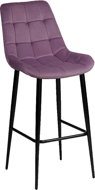 Комплект барных поворотных стульев Эйден, Confetti lilac/черный, 2 шт. - Вид 4