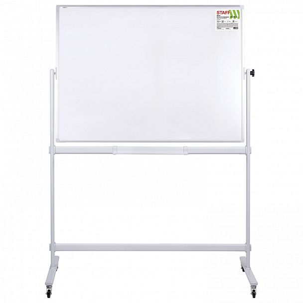 Доска магнитно-маркерная НА СТЕНДЕ 120х180 см, 2-сторонняя, STAFF, 238008 - Вид 3