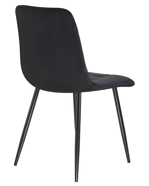Стул обеденный DOBRIN ALEX (черные матовые ножки, черный велюр (V108-77)) - Вид 4