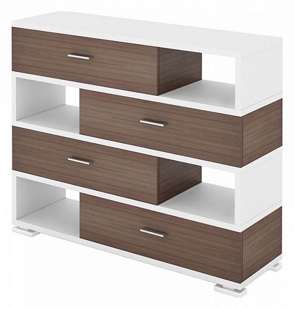 Тумба комбинированная СБ-40/4 Белый/Шамони - Вид 1