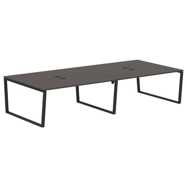 Стол 4-х местный EVWST 3516 Мокко/Черный 3526х1606х750 EDIS - Вид 1