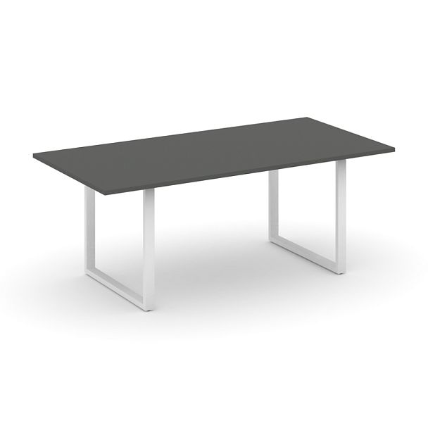Style Project Direct Direct Стол переговорный SN-6O.SPRG-198.3 Антрацит/Металл Белый 1980*980*750 - Вид 1