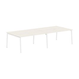 Стол 4-х местный ELWST 3113 Ясень Траун/Белый 3126х1346х750 EDIS - Фото предпросмотра
