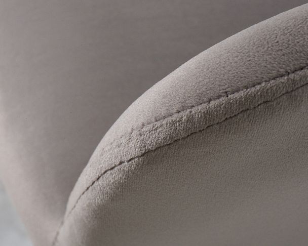 Стул обеденный DOBRIN ROBERT (черные матовые ножки, велюр V108-81 Серый) - Вид 9