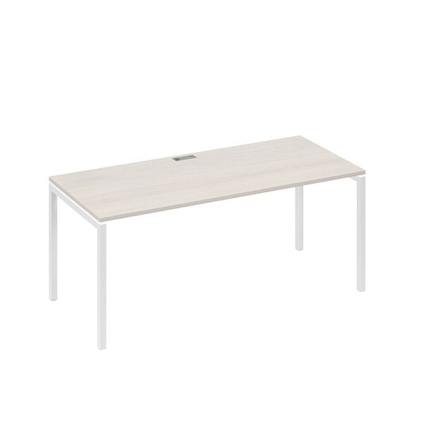 Стол письменный на металлокаркасе DUE A4 А4 Б2 026 БП дуб / металлокаркас белый - Вид 1